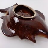 French studio ceramic bowl with fish from Vallauris, 1970s