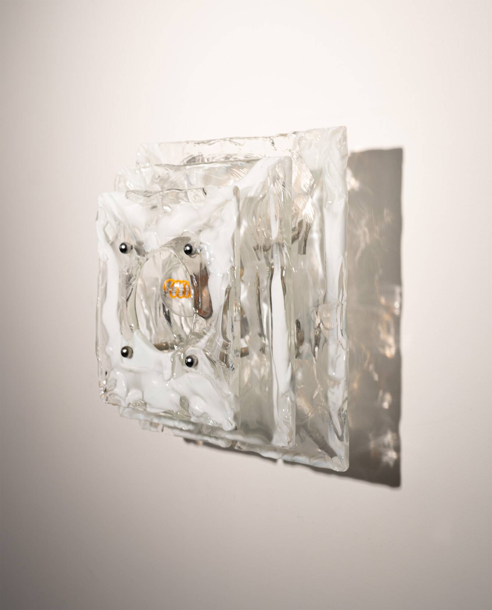 Applique en verre de Murano Carlo Nason, années 1970