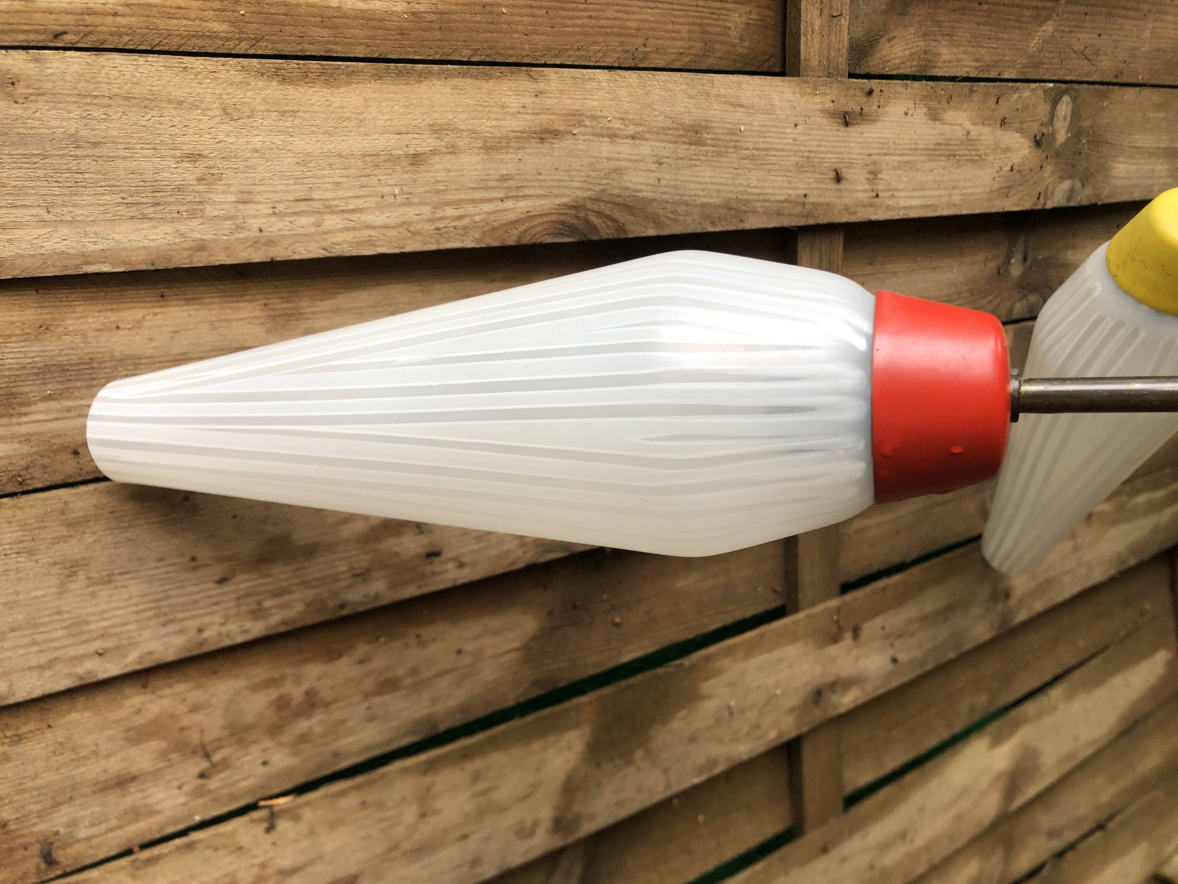 Vintage 6-arm pendant light from the 1960s