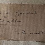 Hsp painting jules raymond koenig (1872-1966) "the road from guérande to escoublac"