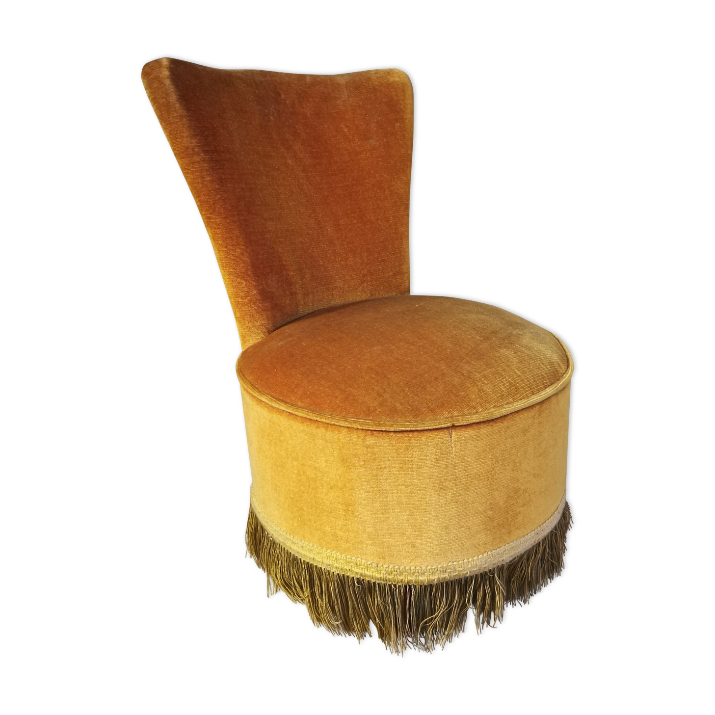 Velvet toad armchair