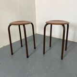 Vintage Industrial Stools from Marko, 1950s, Set of 2