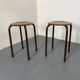 Vintage Industrial Stools from Marko, 1950s, Set of 2