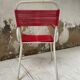 Vintage red scoubidou children's chair