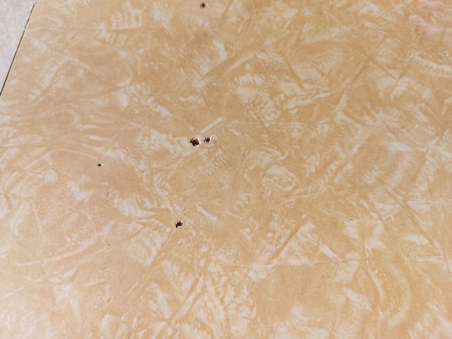 Blue formica: sideboard and folding table