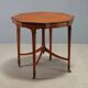 Antique octagonal coffee table made of lemon wood, 20th century.