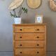Vintage light oak chest of drawers