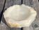 Vintage Brutalist Design Onyx Stone Ashtray Ochre Beige Shade