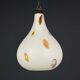 Murano opaline glass pendant lamp from the mid-century by Stilnovo, 1950s.