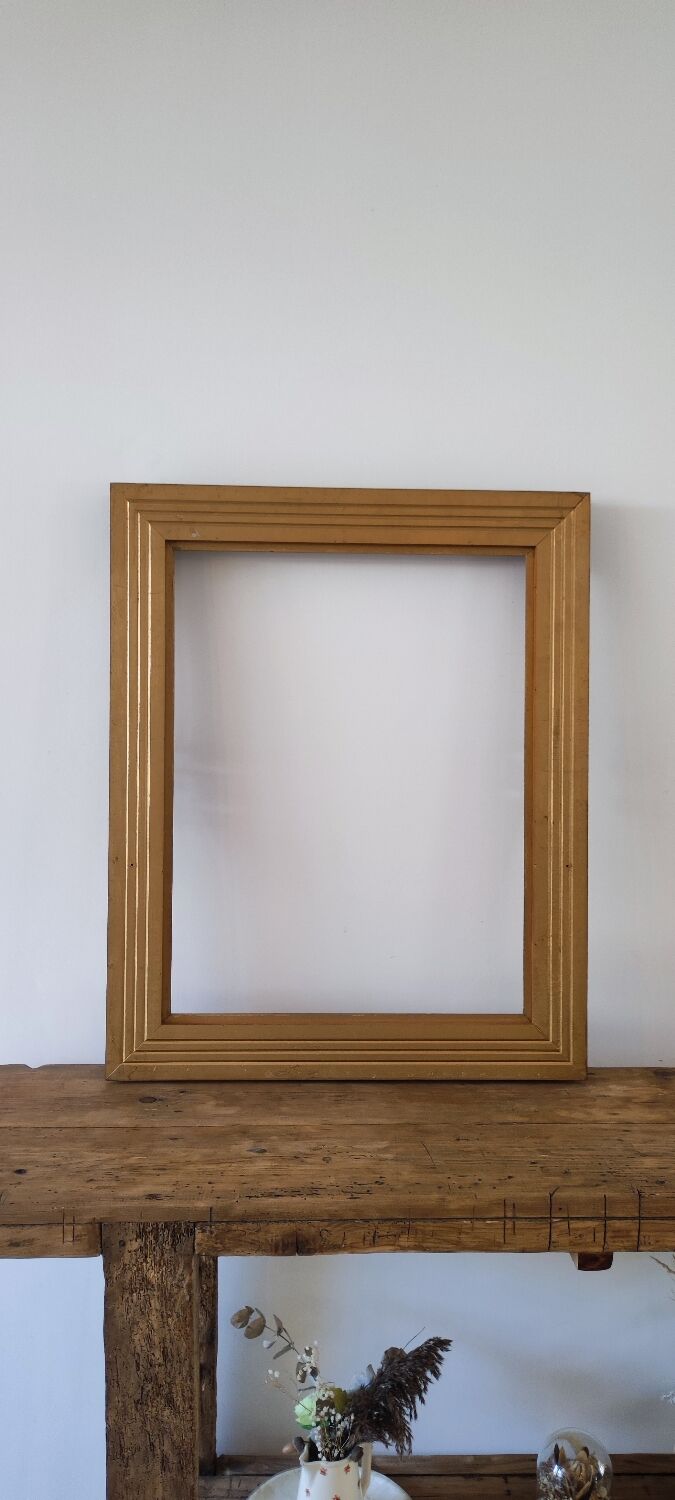Gilded and molded wooden frame