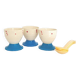 Set coquetiers et cuillères à œuf - Années 50