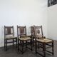 Série de 6 chaises en chêne dans l'esprit de Dudouyt