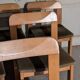 Set of six elm chairs from the 60s DLG regain