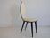 Chaise en vinyle crème et noir Umberto Mascagni
