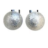 Pair of DusselPlastic wall lamps Germany, 1980s