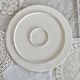 Vintage fruit pattern slip cake presentation dish