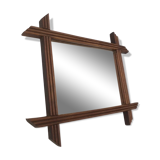Vintage mirror frame wood 40x34cm
