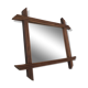 Vintage mirror frame wood 40x34cm