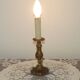 Small Vintage French Art Nouveau Style Bronze Candlestick Table Lamp 5358