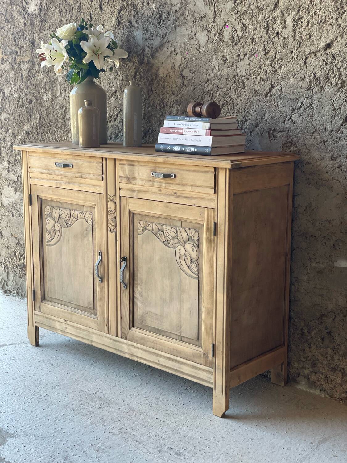 Buffet art déco - vaisselier - bahut bas