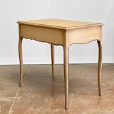 Vintage side table, oak top