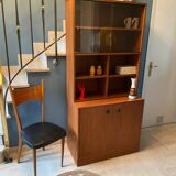 Library vintage teak showcase 1960