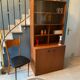 Library vintage teak showcase 1960