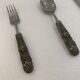 Stainless Steel Set of Knife Fork and Spoon Edwin Blyde & Co, 1950s