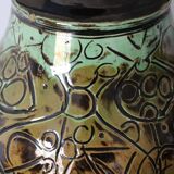 Handmade ceramic lamp signed