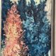 Swedish Oil on Canvas “Abstract” by Lennart Alexandria Vintage & Framed 39x31cm