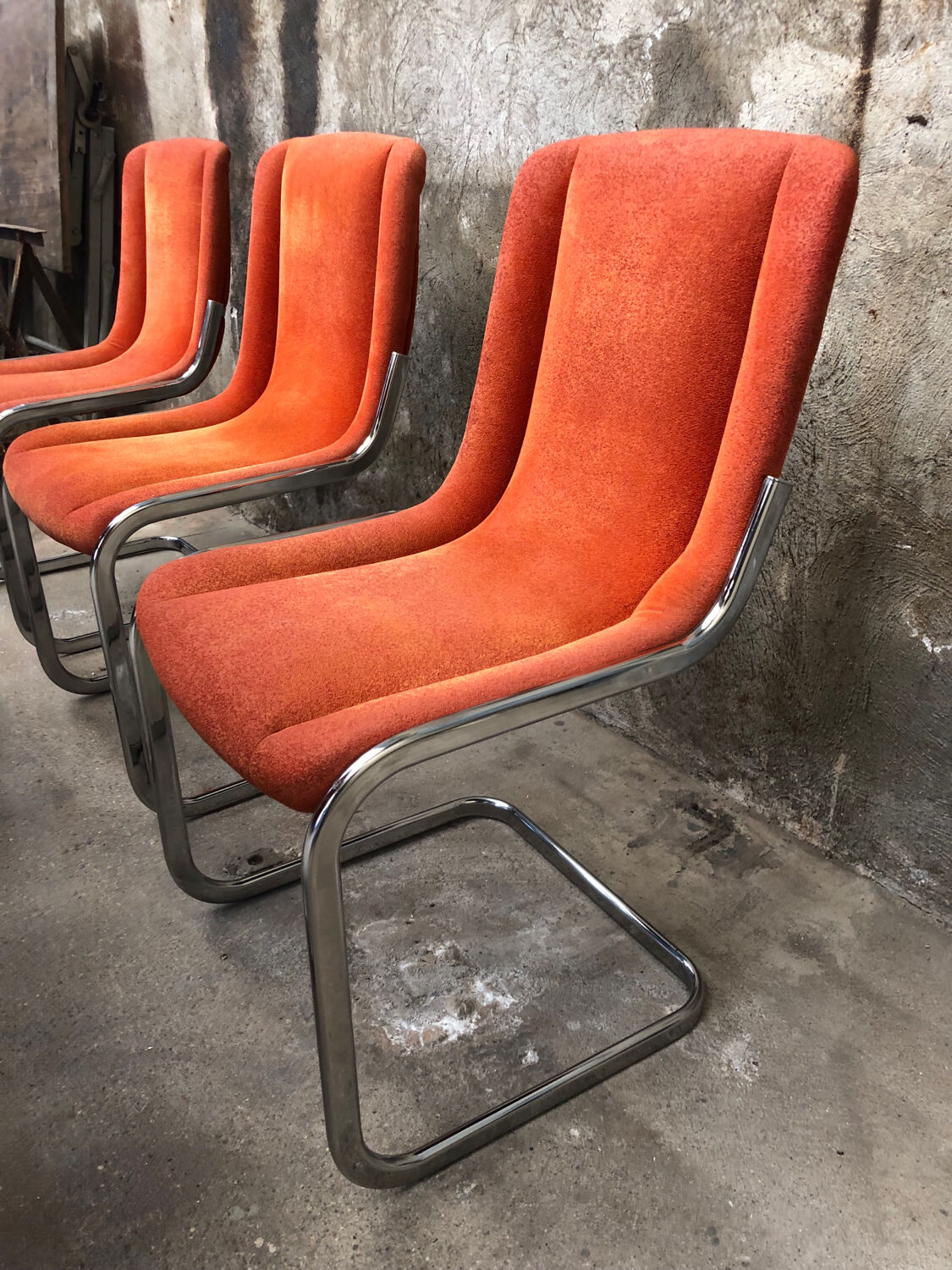 Vintage Willy Rizzo Chairs Circa 1970