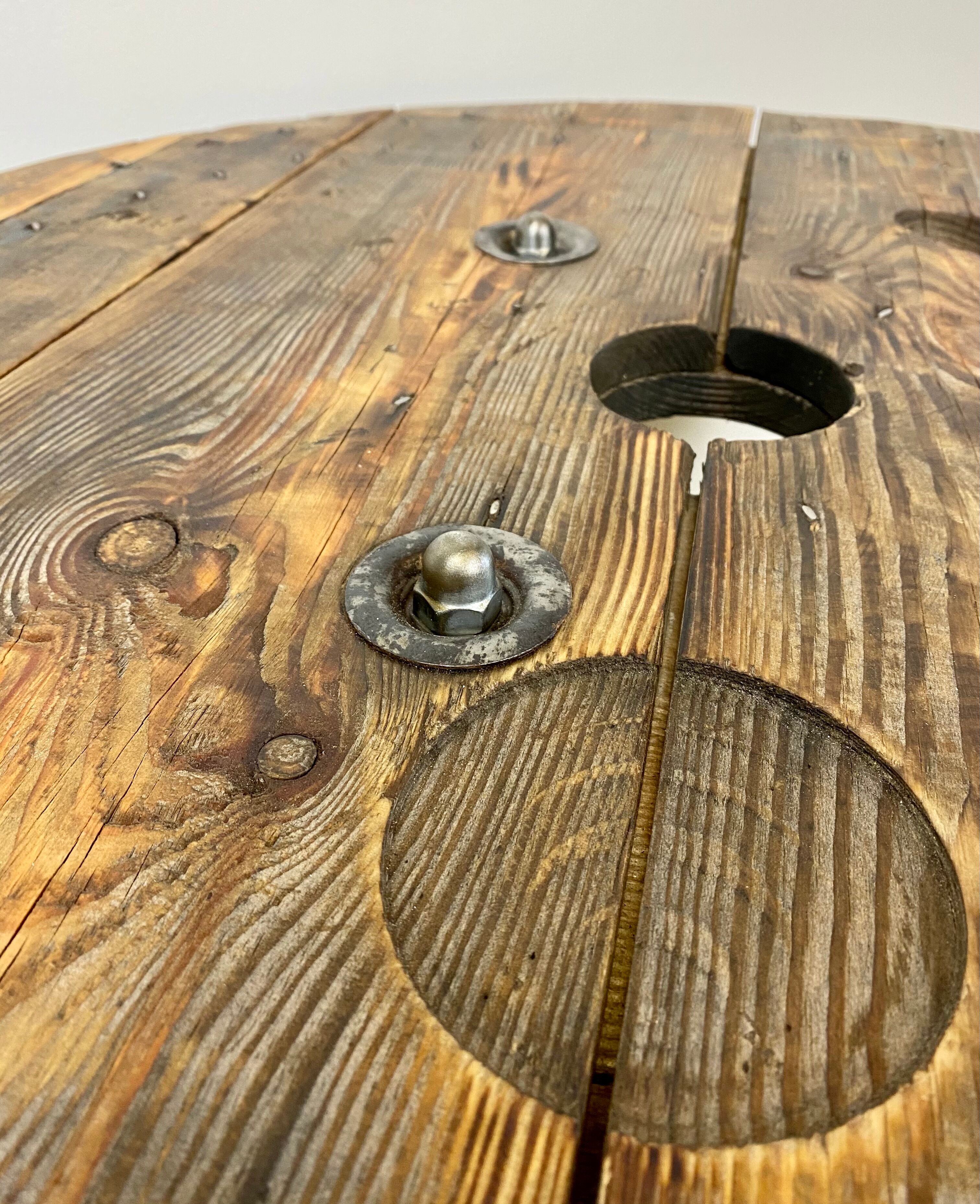 Industrial Circle Coffee Table, 1960s