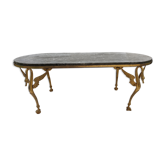 Table marble and swans