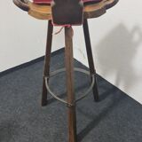 Trois tabourets de bar espagnols vintage