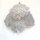 Paire d'appliques en feuilles de verre de Murano