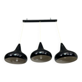 Lampe de plafond noire moderne du milieu du siècle