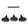 Lampe de plafond noire moderne du milieu du siècle