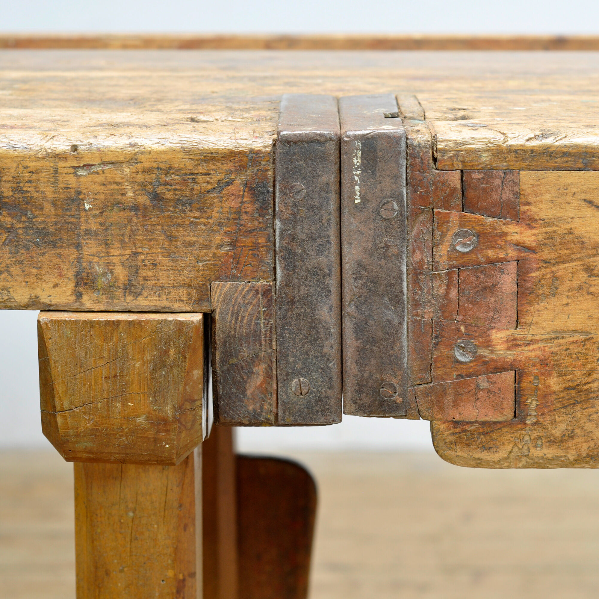 Oak workbench, circa 1920