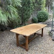 Table à manger en chêne massif du début du 19e siècle