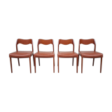 Lot de 4 chaises 1959
