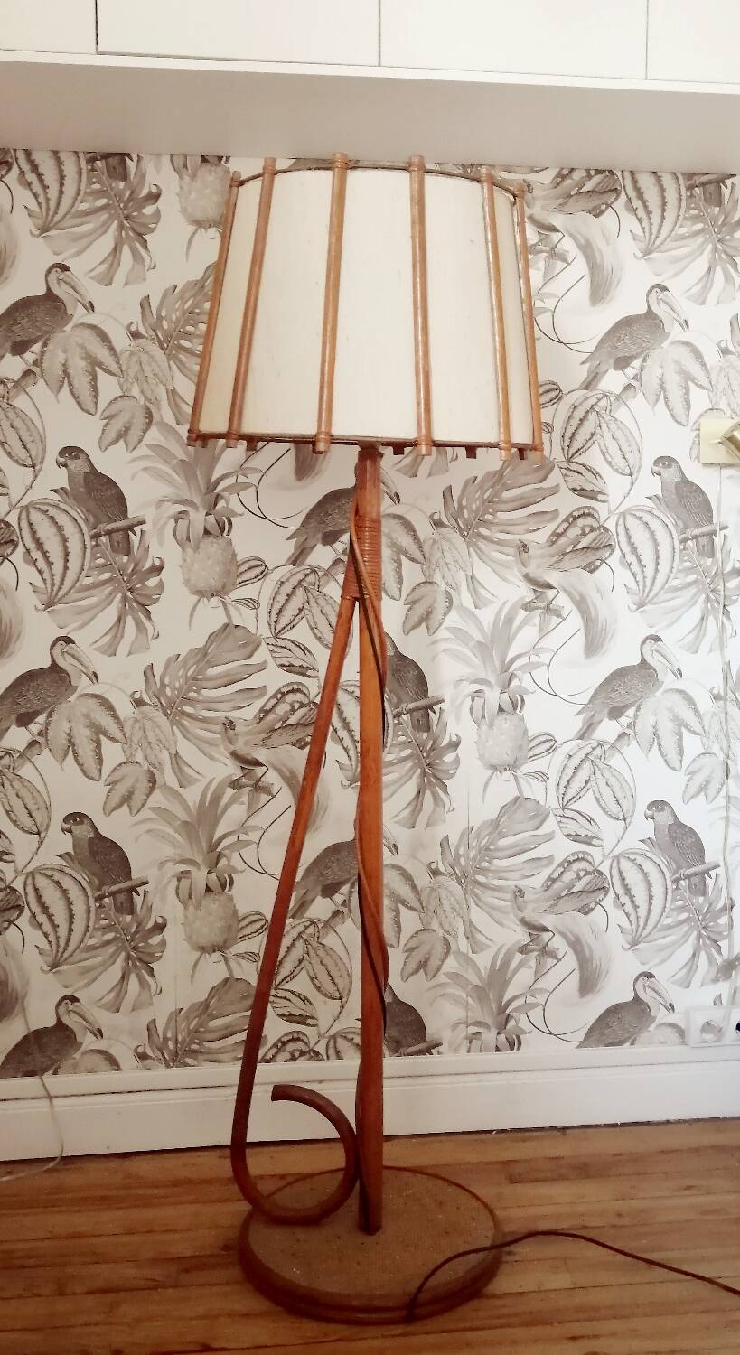 Rattan Floor Lamp