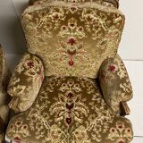 Paire de fauteuils bergère Louis XV