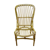 Chaise rotin vintage scandinave