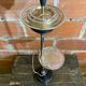 Ashtray on Stand + Tray + Metal Magazine Rack in Black + Vintage Chrome