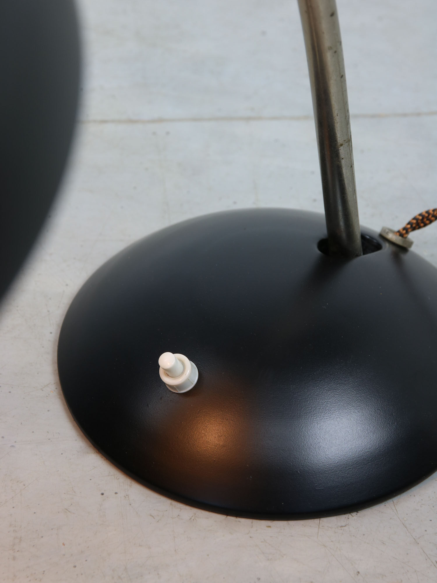 Black Bauhaus Table Lamp, 1930s