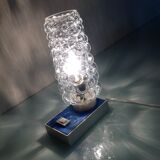 Bubbled glass bedside lamp by Helena Tynell 60/70