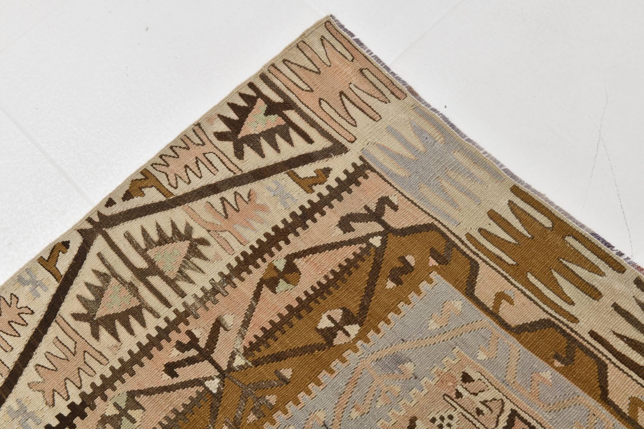 6x13 Handwoven Kilim Rug, 172x397Cm