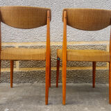 Pair of chairs mustard color, 60s/70s
