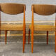 Paire de chaises couleur moutarde années 60/70
