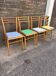 (Lot) 4 Alma bistro chairs no. 1642 Luterma